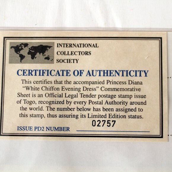 Princess Diana Stamps Single & Block of 9 Togo Issue - Picture 5 of 6